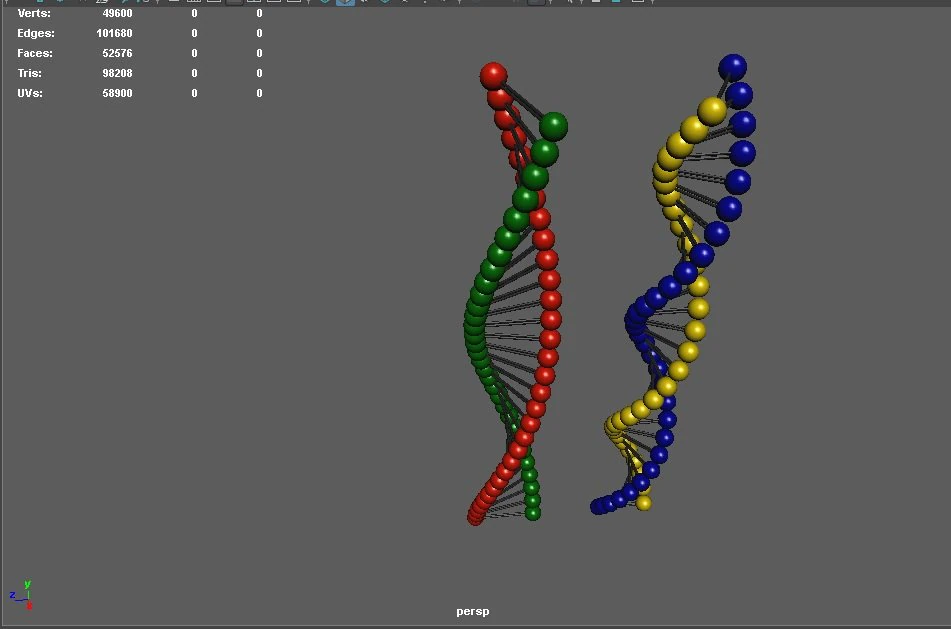 chain of dna 3D Model .c4d .max .obj .3ds .fbx .stl .blend 