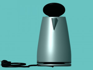 electric teapot with base 3D Model