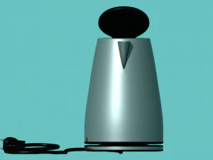 electric teapot with base 3D Model