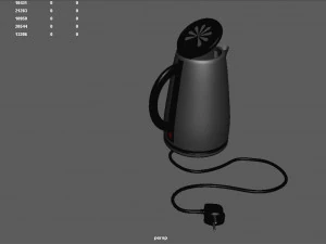 tetera electrica con base Modelo 3D