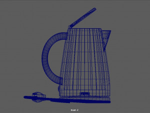 electric teapot with base 3D Model