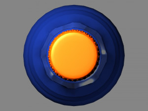 blue bottle 3D Model