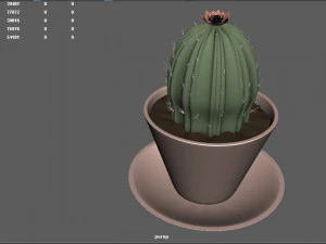 Kaktus in einem Topf 3D Modell