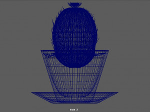 cactus in a pot 3D Model
