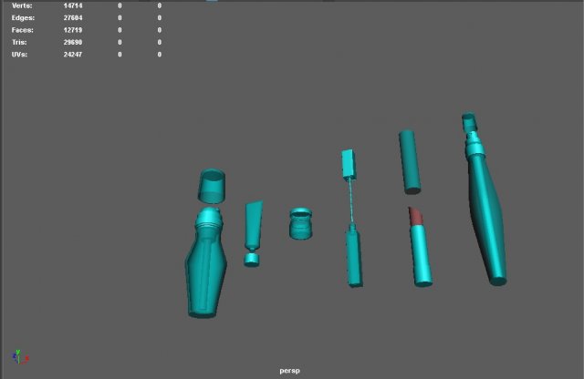 flacon Model 3D .c4d .max .obj .3ds .fbx .stl .blend 