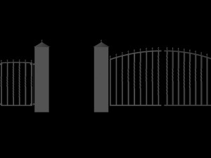 fence and gate 3D Model