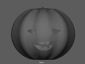 ab&oacute;bora para o dia das bruxas Modelo 3D