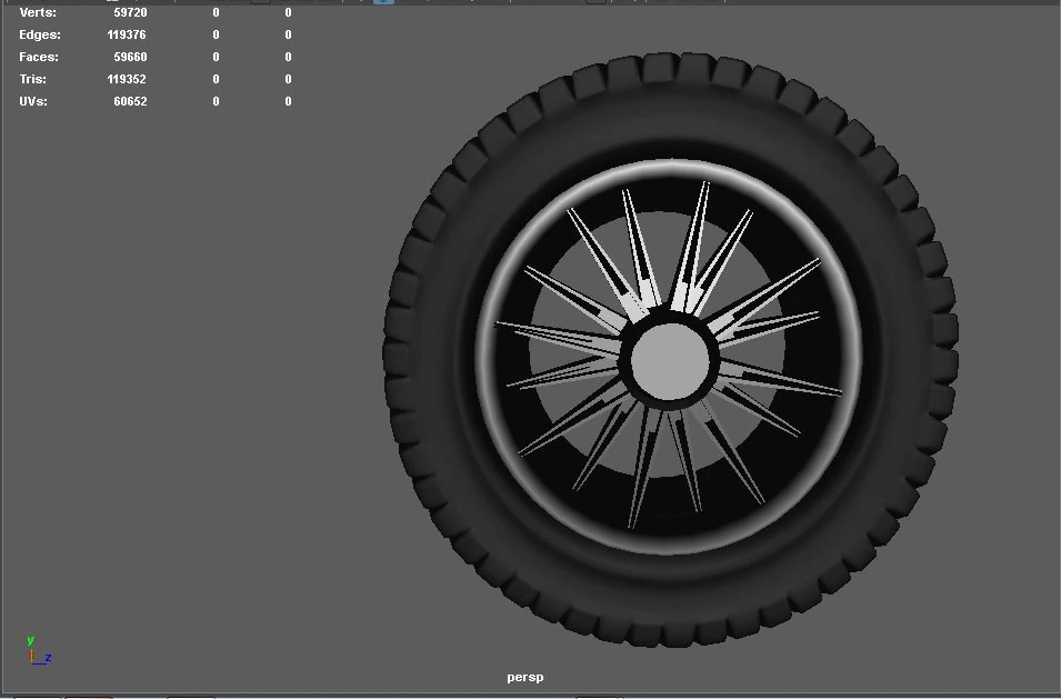 wheel 3D Model .c4d .max .obj .3ds .fbx .stl .blend 