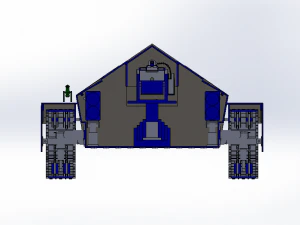 unmanned autonomous tank 3D Model