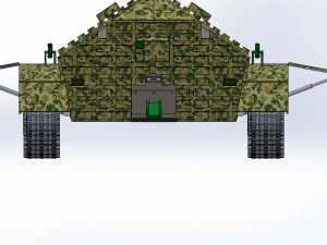 unmanned autonomous tank 3D Model