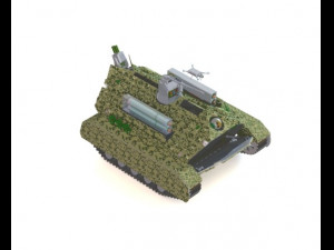 unmanned autonomous tank 3D मॉडल