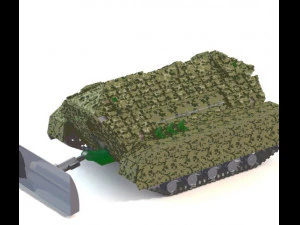 unmanned autonomous tank 3D Model