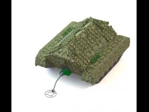 unmanned autonomous tank 3D Model