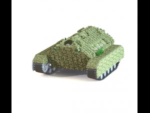 unmanned autonomous tank 3D Model
