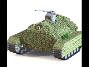 unmanned autonomous tank 3D मॉडल
