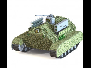 unmanned autonomous tank 3D मॉडल