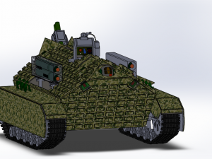 unmanned autonomous tank 3D मॉडल