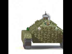 unmanned autonomous tank 3D मॉडल