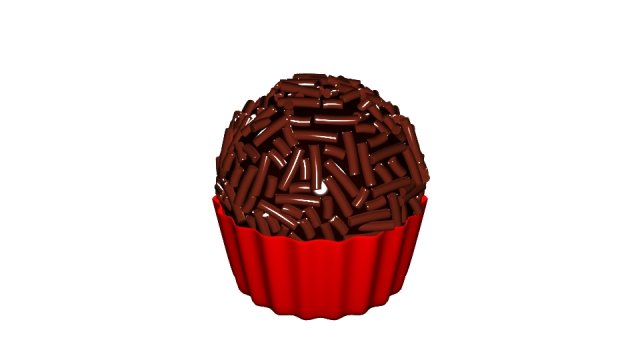 brigadeiro 3D Модель .c4d .max .obj .3ds .fbx .stl .blend 