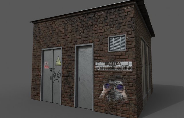 substation Modello 3D .c4d .max .obj .3ds .fbx .stl .blend 