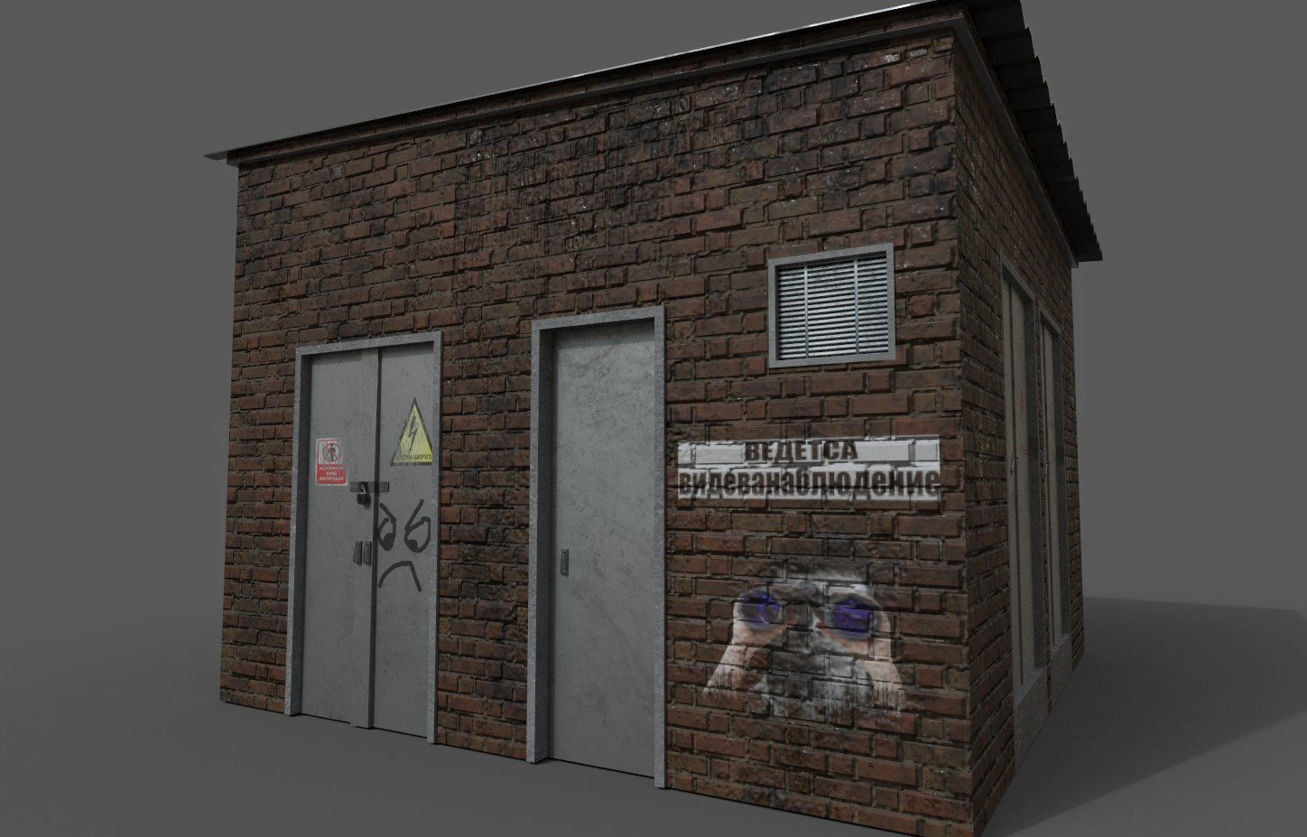 substation 3D Model .c4d .max .obj .3ds .fbx .stl .blend 