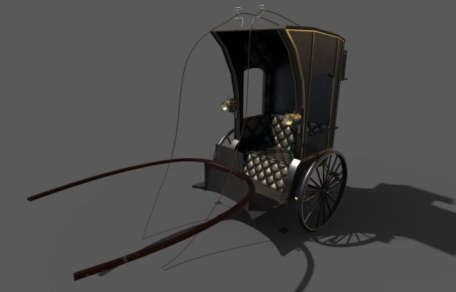 carriage 3D Model .c4d .max .obj .3ds .fbx .stl .blend 