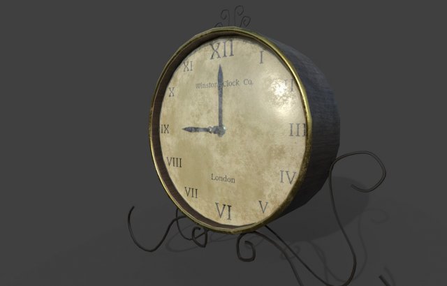 clock ue4-unity Model 3D .c4d .max .obj .3ds .fbx .stl .blend 