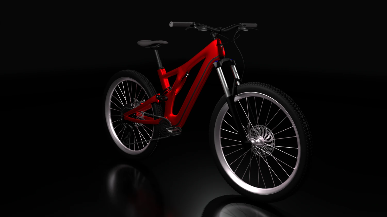 mountain bike 3D Model .c4d .max .obj .3ds .fbx .stl .blend 