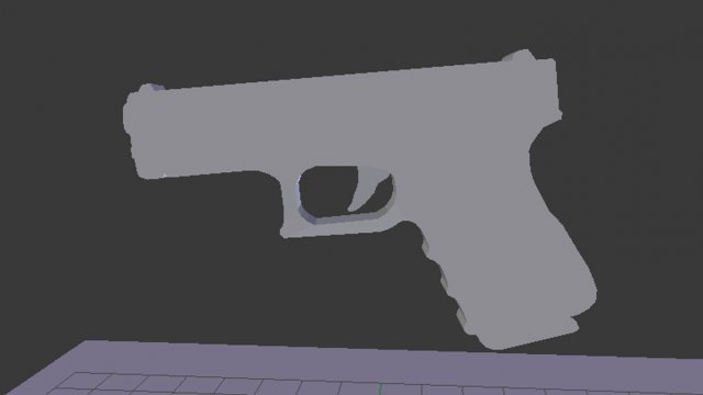 glock pistol 3D-Modell .c4d .max .obj .3ds .fbx .stl .blend 