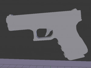 glock pistol Model 3D