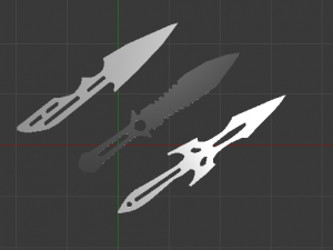knives 3D 모델
