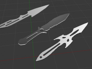 knives 3D 모델