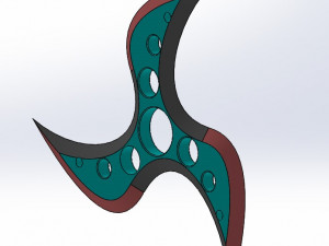 ninja spinner 3 blade pack 3D 프린트 모델