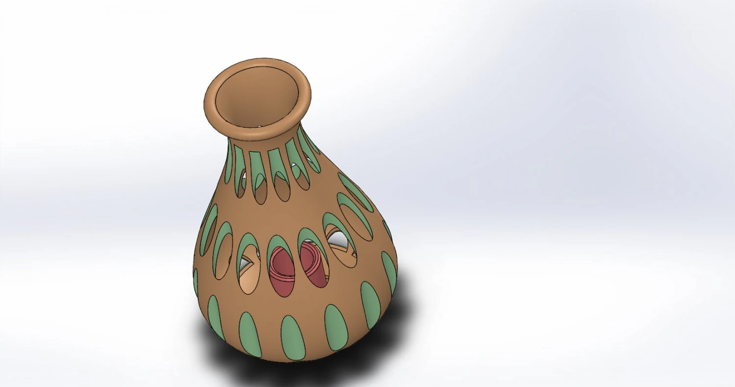 flower pot 3D Print Model .c4d .max .obj .3ds .fbx .stl .blend 