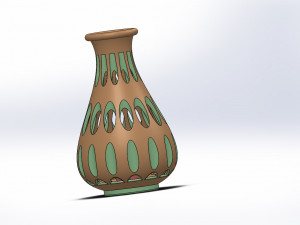 flower pot Model Cetak 3D