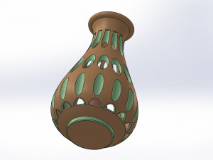 flower pot Model Cetak 3D