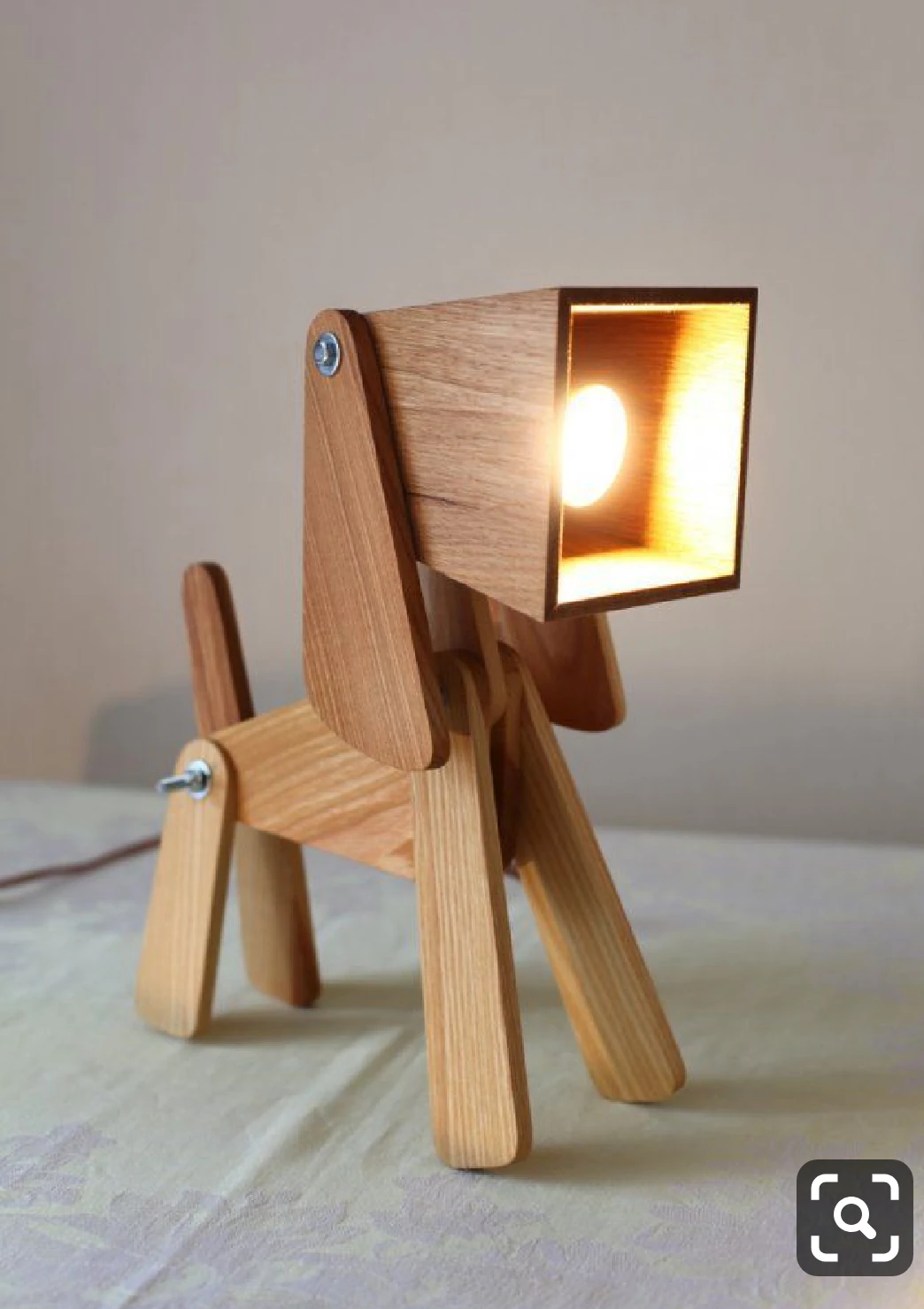 dog night lamp for children 3D Model .c4d .max .obj .3ds .fbx .stl .blend 