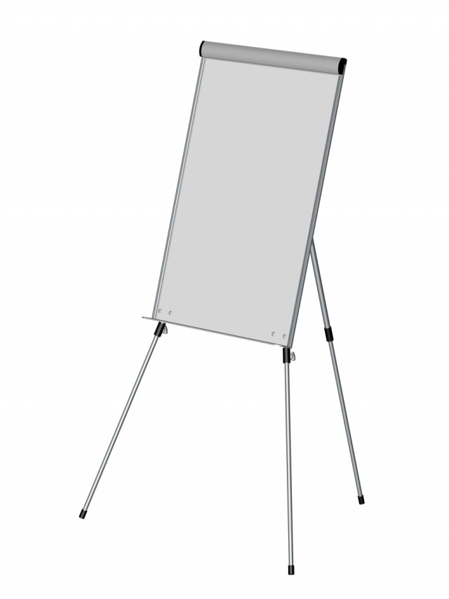 whiteboard flipchart 3D Model .c4d .max .obj .3ds .fbx .stl .blend 