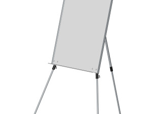 3D model Cartoon White Board with stand VR / AR / low-poly