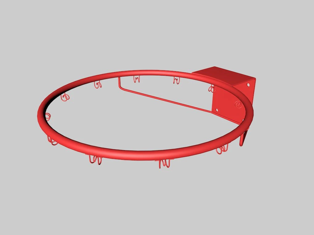 basketball ring 3D Model .c4d .max .obj .3ds .fbx .stl .blend 