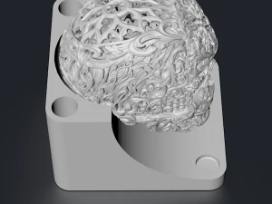 skull with podium 3d print model 3D Print Model