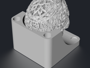 skull with podium 3d print model 3D Print Model