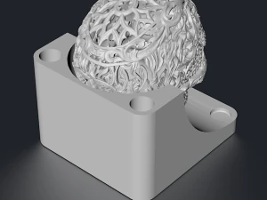 skull with podium 3d print model 3D Print Model