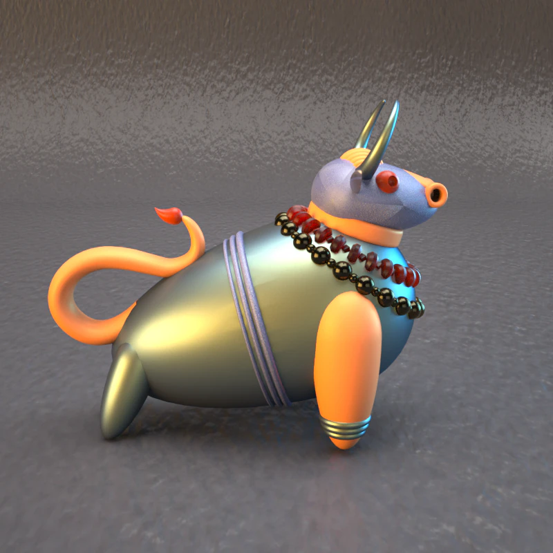 bull 3d-printable sculpture 3D Print Model .c4d .max .obj .3ds .fbx .stl .blend 
