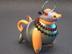 bull 3d-printable sculpture 3D Print Model