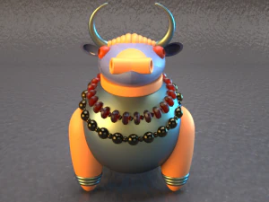 bull 3d-printable sculpture 3D Print Model