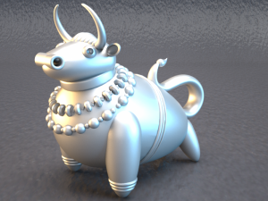 bull 3d-printable sculpture Modèles 3D en vedette
