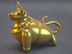 bull 3d-printable sculpture 3D Print Model