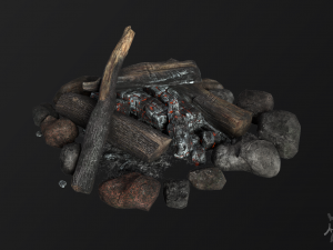 the bonfire 3D मॉडल