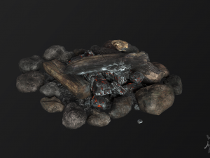 the bonfire Modello 3D
